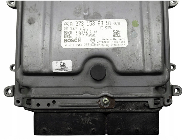Řídící jednotka A2731536391, 0261209288   Mercedes-Benz C W204 2002