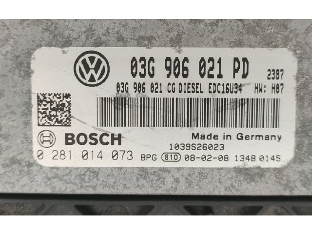 Řídící jednotka 0281014073   Volkswagen Caddy 2008