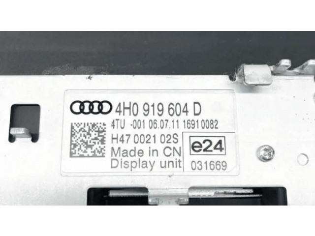 Дисплей    4H0919604D   Audi A8 S8 D4 4H