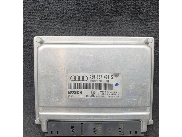 Блок управления двигателя 4B0907401S, 0281010148   Audi A6 S6 C5 4B