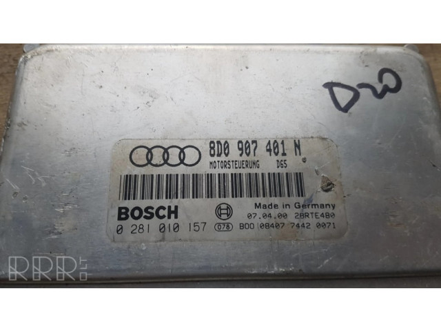 Блок управления двигателя 8D0907401N, 0281010157   Audi A4 S4 B5 8D