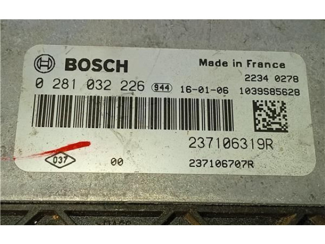 Блок управления 0281032226, 237106319R-R9ME414   Renault Kadjar