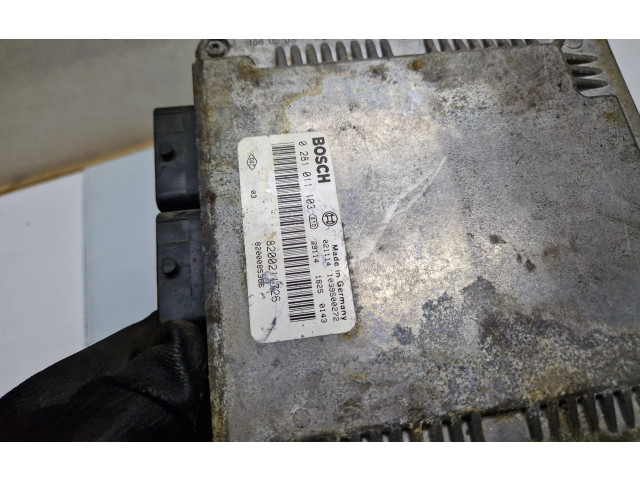 Блок управления двигателя 8200211726, 0281011103   Renault Vel Satis