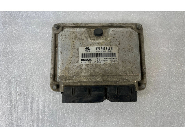 Блок управления двигателя 074906018H, 0281010407   Volkswagen Transporter - Caravelle T4