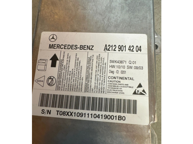 Блок подушек безопасности 5WK43871, A2129014204   Mercedes-Benz E W212