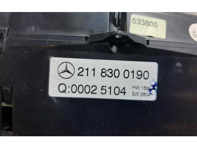 Блок управления климат-контролем 2118300190   Mercedes-Benz E W211