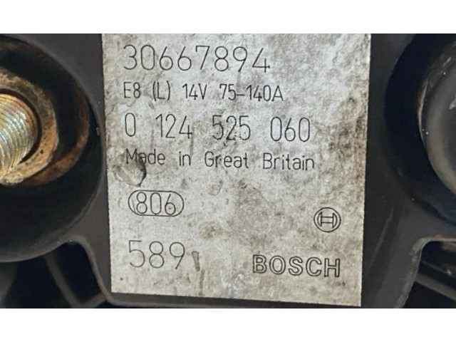 Генератор 30667894, 0124525060   Volvo XC90      