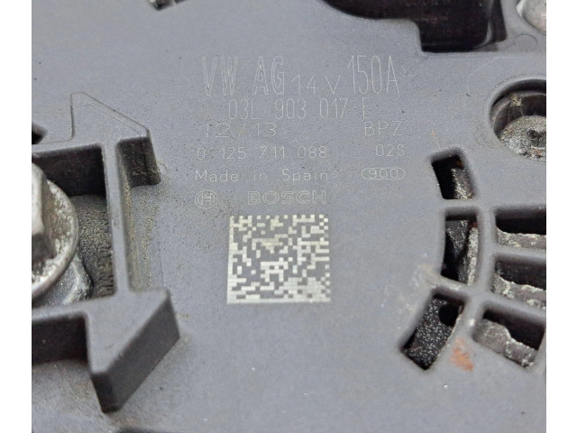 Генератор 03L903017E, 0125711088   Audi Q5 SQ5      