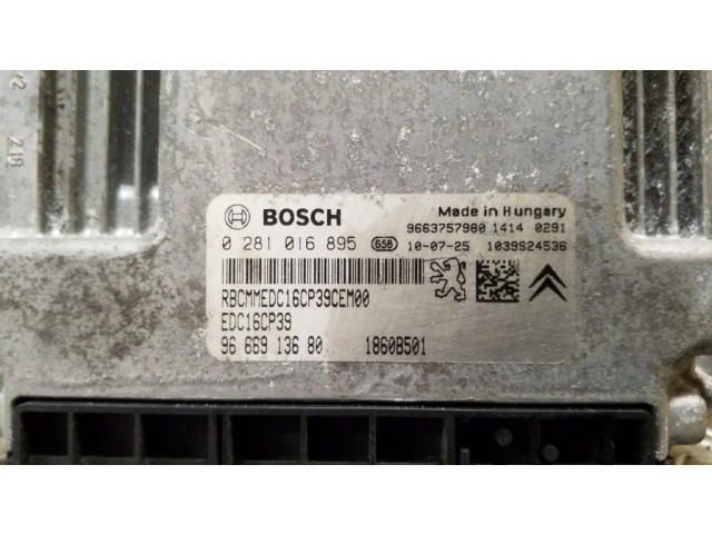 Řídící jednotka 0281016895, 9666913680   Mitsubishi Outlander 2011