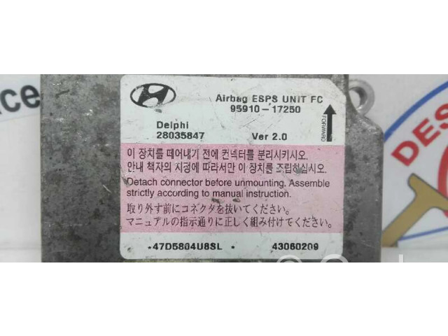 Блок подушек безопасности 9591017250   Hyundai Matrix