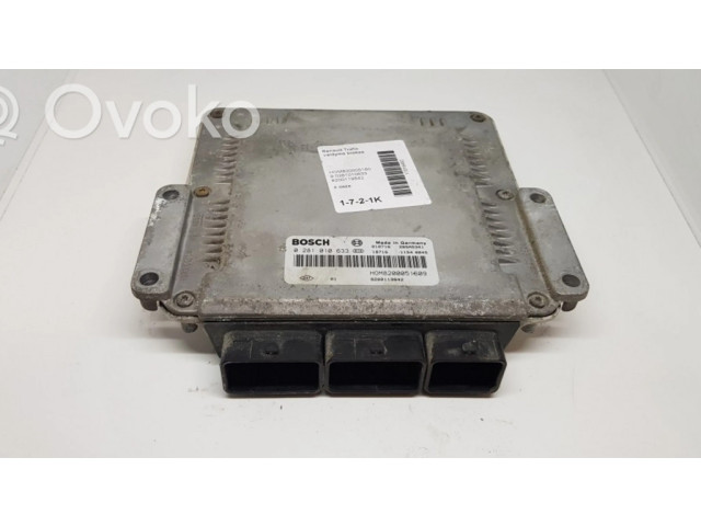 Блок управления двигателя 0281010633, 8200051609   Renault Trafic II (X83)