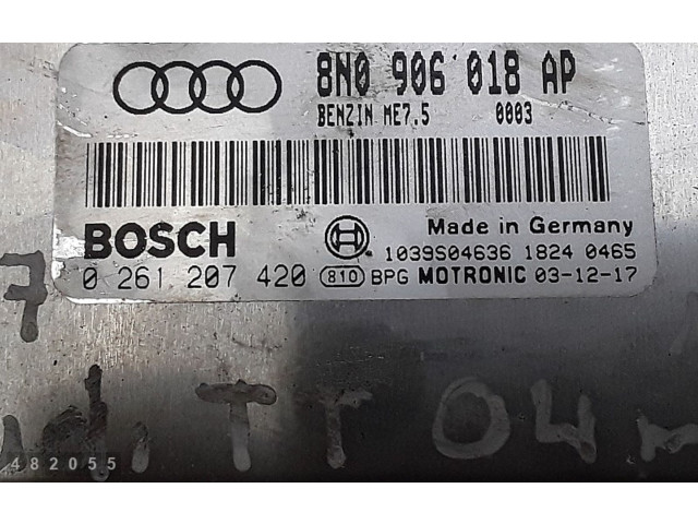 Řídící jednotka 8n0906018ap   Audi TT Mk1 2004