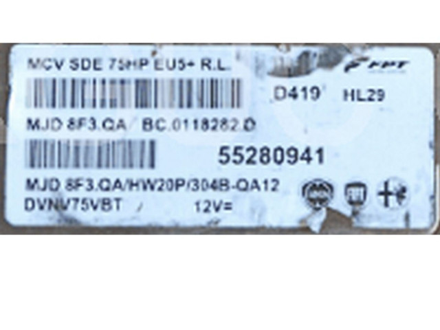 Řídící jednotka 55280941, BC.0118282.D   Fiat Fiorino 2016