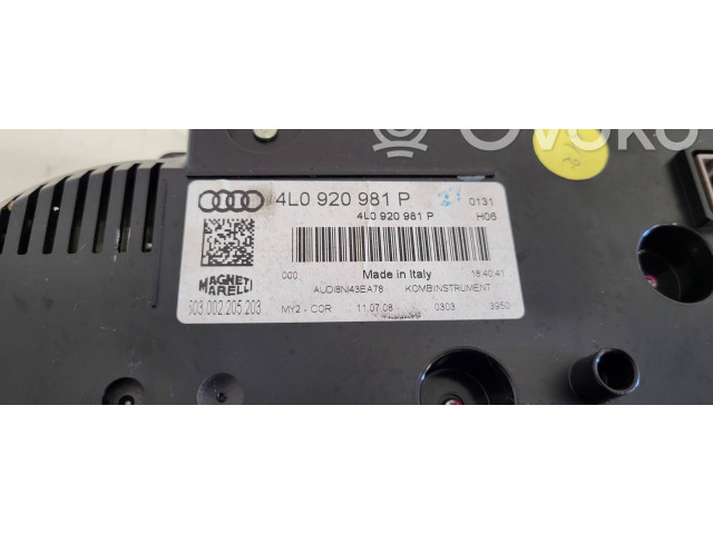 Přístrojová deska  Audi Q7 4M 2018 4L0920981P, 503002205203  