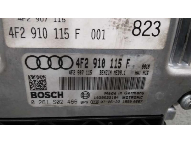 Блок управления двигателя 4F2910115F, 0261S02466   Audi A6 S6 C6 4F