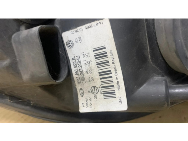 Přední světlo  5M1941005B, 1PE24701301   Volkswagen Golf Plus 2006