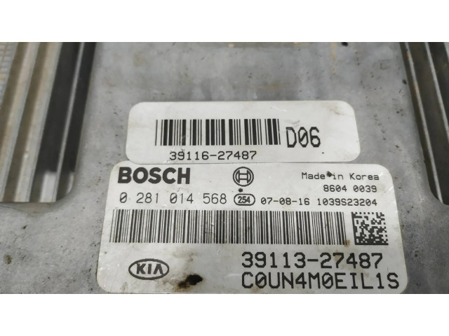 Řídící jednotka 0281014568, 3911327487   KIA Carens I 2005