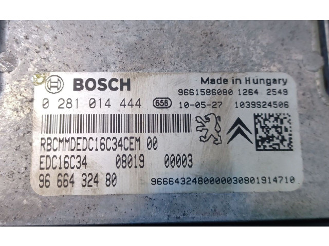 Řídící jednotka 1943QC, 0281014444EDC16C34   Peugeot Bipper 2010