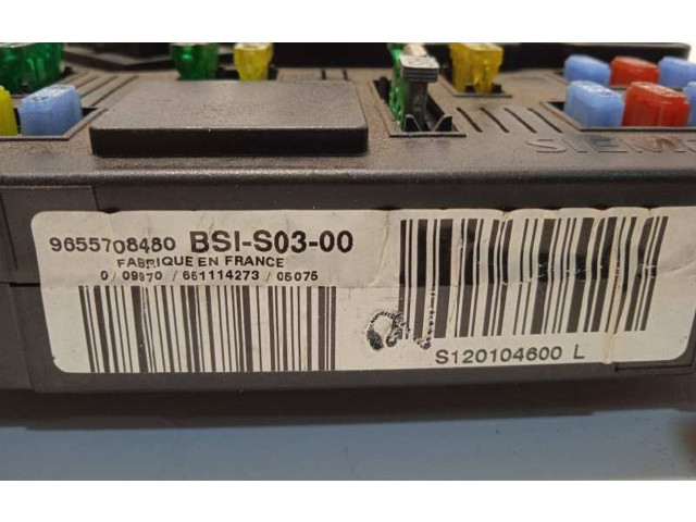Pojistková skříňka Řídící jednotka BSM 9655708480, S120104600L   Peugeot 407 2005
