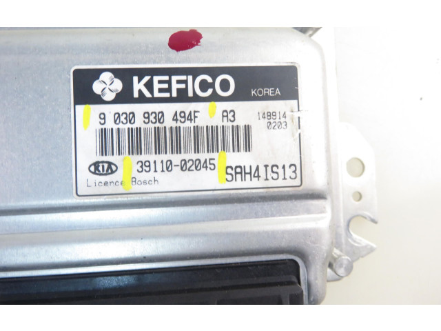 Блок управления двигателя 9030930494F, 3911002045   KIA Picanto