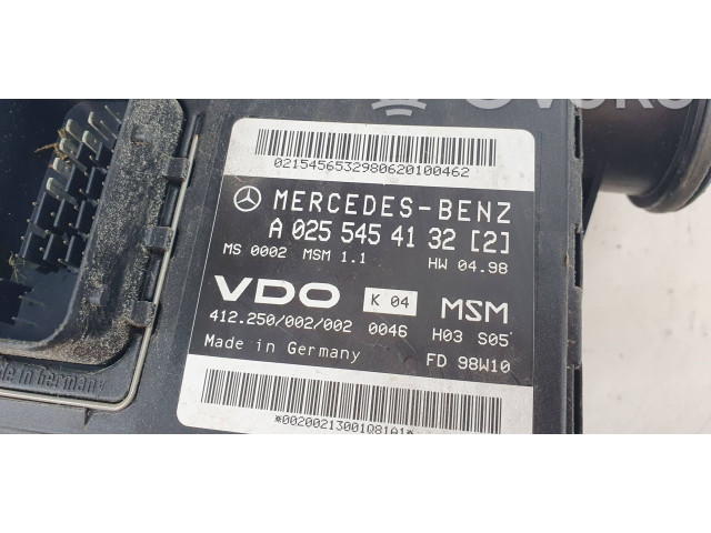 Řídící jednotka 0255454132   Mercedes-Benz A W168 1997