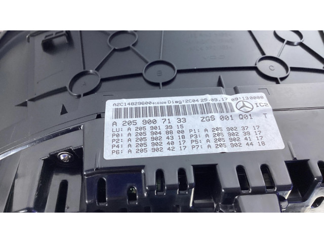 Панель приборов A2059007133   Mercedes-Benz GLC X253 C253       