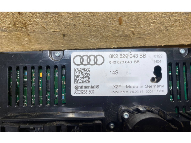 Блок управления климат-контролем 8K2820043BB   Audi Q5 SQ5