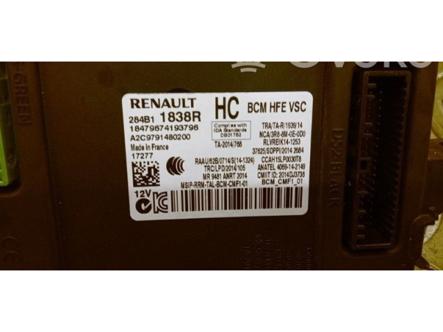 Блок управления 284B11838R, 284B11838R   Renault Kadjar