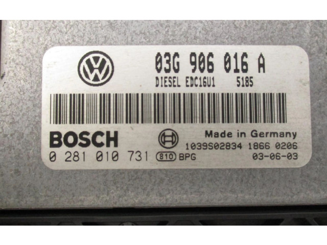 Блок управления двигателем Блок управления 03G906016A   Volkswagen Touran I