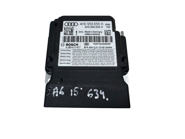 Блок подушек безопасности 4H0959655H, 0285011977   Audi A6 S6 C7 4G