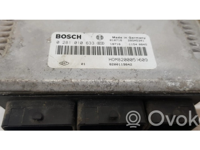Блок управления двигателя 0281010633, 8200051609   Renault Trafic II (X83)