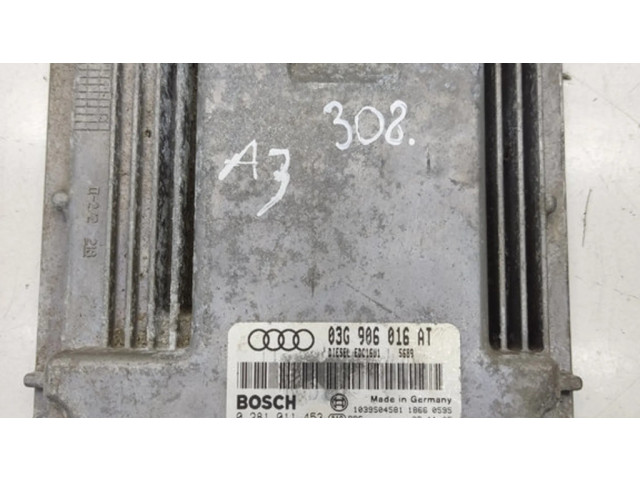 Блок управления двигателя 03G906016, 03G906016AT   Audi A3 S3 8P