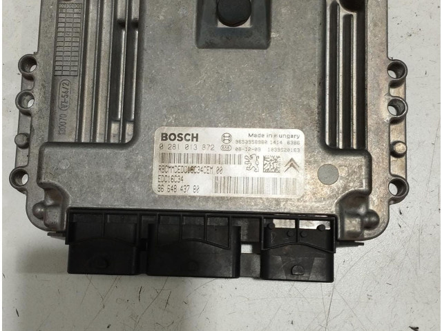Řídící jednotka 0281013872, 0281013872   Citroen C3 Picasso 2009