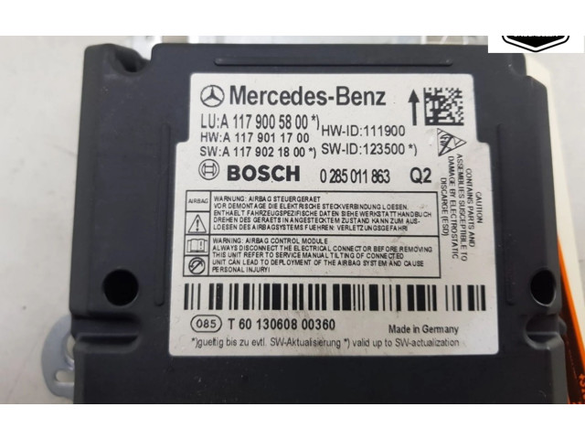 Блок подушек безопасности A1179011700   Mercedes-Benz CLA C117 X117 W117