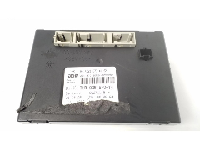Блок управления A2218704192   Mercedes-Benz CL C216