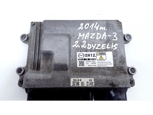 Блок управления двигателя SH1218881A, 2757005602   Mazda 3 II