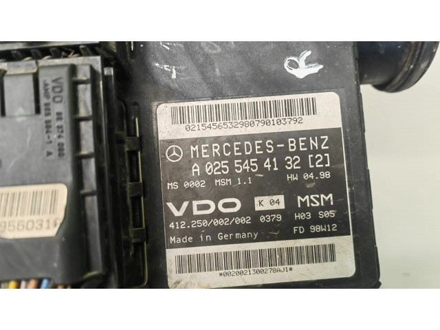 Блок управления двигателя A0255454132, A1661401200   Mercedes-Benz A W168