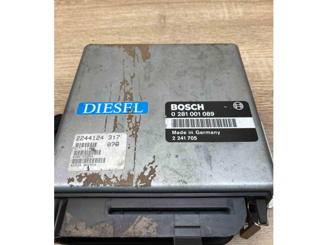 Блок управления двигателем Блок управления 2241705, 0281001089   BMW 3 E30