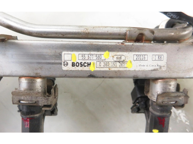 Vstřikovací lišta 0280151267, 55577580   Opel Zafira C    A 14 NET 
