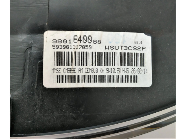 Vstřikovací lišta 9801640080, 503001317050   Peugeot Partner     