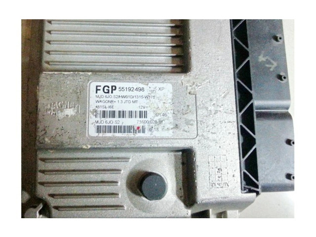 Řídící jednotka 55192498, 7160002801   Suzuki Wagon R+ 2005