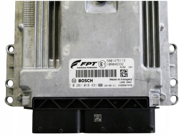 Блок управления двигателя 5801475113, 0281018431   Fiat Fiorino