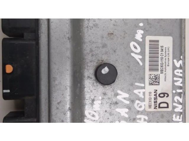 Блок управления двигателя MEC932110, MEC932110C10415   Nissan Qashqai