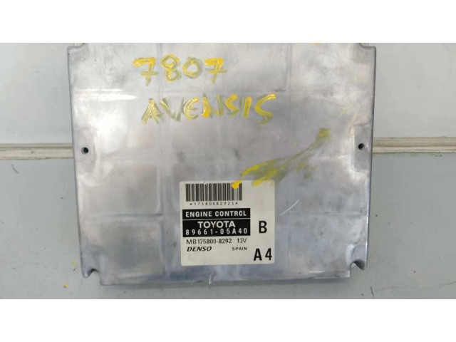 Блок управления двигателя 8966105A40, MB1758008292   Toyota Avensis T250