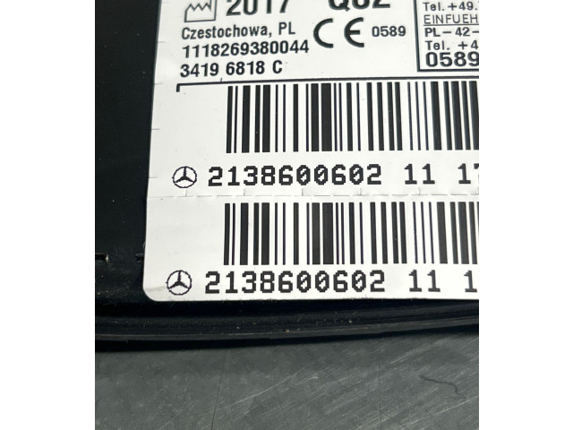 Подушка безопасности в сиденье 2138600602, 34196818C   Mercedes-Benz GLC X253 C253