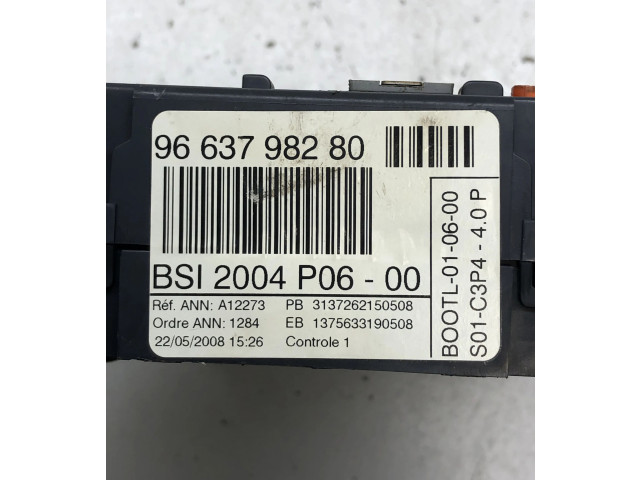   Pojistková skříňka 9663798280, 9663798280   Peugeot 207 2008