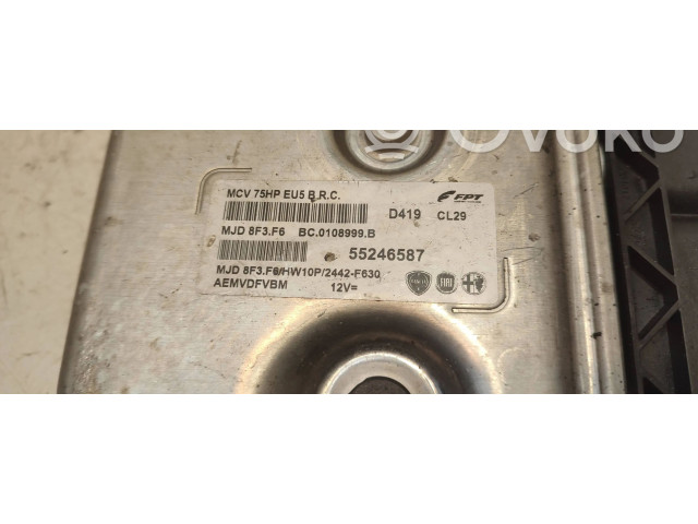Блок управления двигателя 55246587, MJD8F3F6   Peugeot Bipper