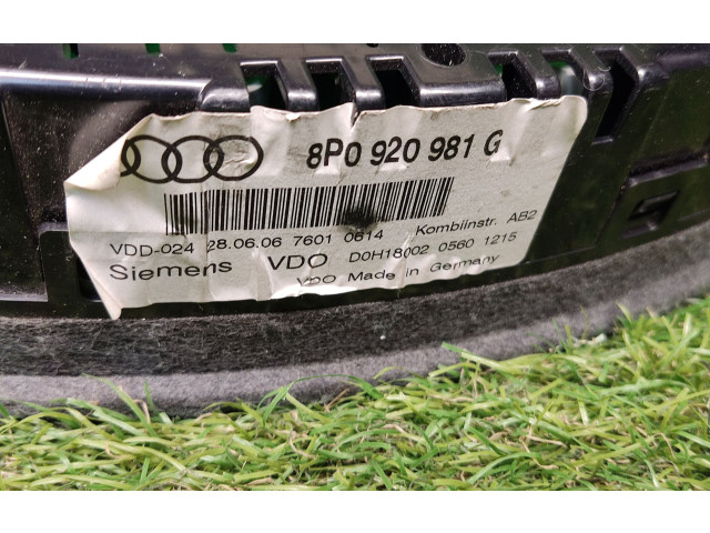 Přístrojová deska  Audi A3 S3 8P 2006 8P0920981G  
