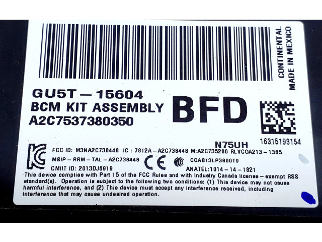   Pojistková skříňka GU5T15604, GU5T15604BFD   Ford S-MAX 2017
