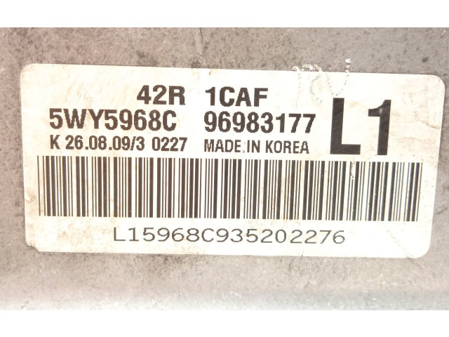 Řídící jednotka 96983177, 5WY5968C   Chevrolet Aveo 2009